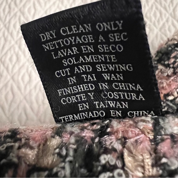 ANTHRO / TRUE MEANING Plaid Fringed Tweed Coat - Picture 16 of 16